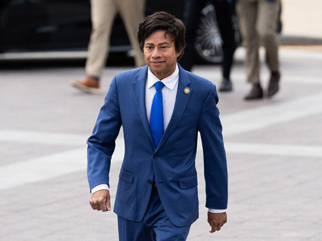 UNITED STATES - APRIL 10: Rep. Shri Thanedar, D-Mich., arrives for the vote on the budget