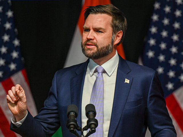 US Vice President JD Vance speaks at the Rajasthan International Centre in Jaipur, India,