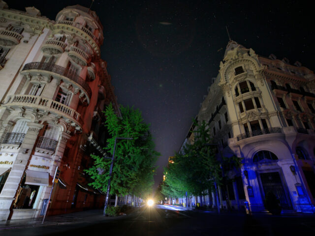 Spain suffers massive ongoing blackout GRANADA, SPAIN - APRIL 28: A view from the city center with a starry sky with almost no li