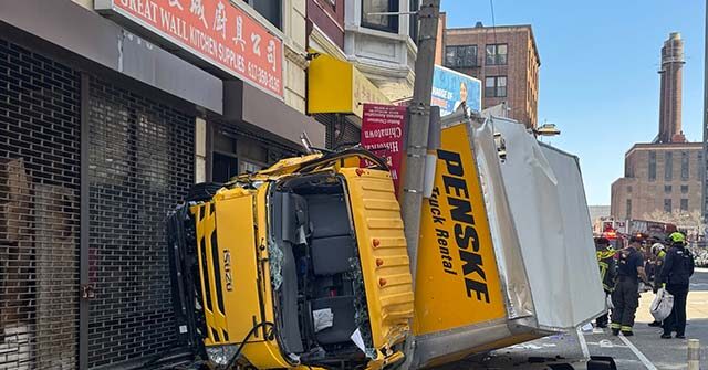 Four Injured After Driver Crashes Truck, Striking Pedestrians in Boston