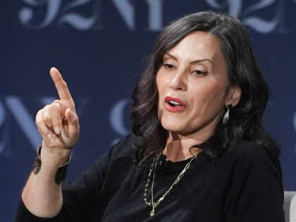 Michigan Governor Gretchen Whitmer speaks during a conversation at 92NY on September 22, 2