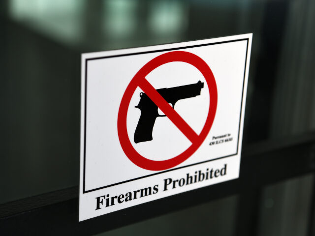 Gun-free zone sign