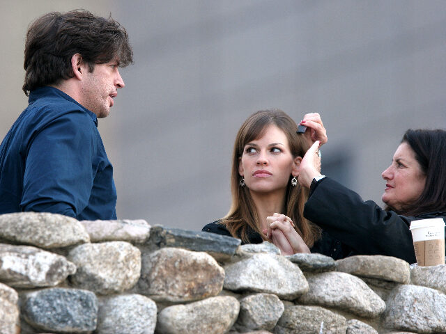 HilarySwank Hilary Swank and Harry Connick Jr. during Hilary Swank and Harry Connick Jr. on Set of P.S