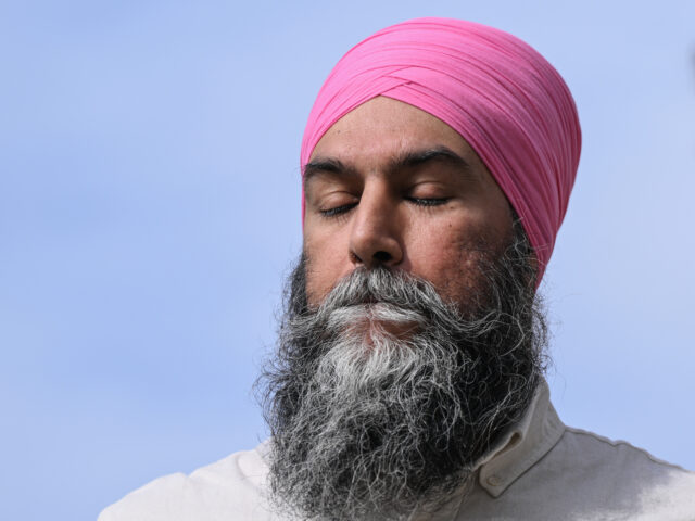 Jagmeet Singh EDMONTON, CANADA APRIL 23: Canada's NDP leader Jagmeet Singh, pictured following his