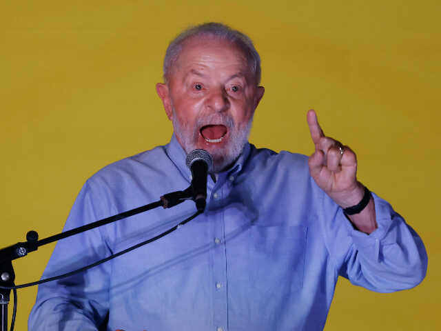 Lula President of Brazil Luiz Inacio Lula Da Silva speaks to press during the launch event of P