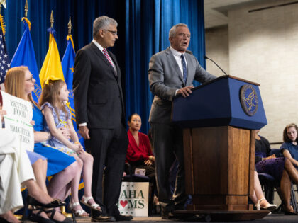 Health and Human Services Secretary Robert F. Kennedy Jr. speaks at a news conference on r