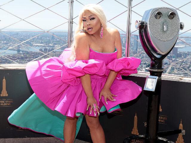 NEW YORK, NEW YORK - JUNE 24: Jiggly Caliente attends as Empire State Building hosts the c