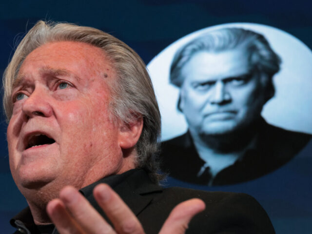 Chief Strategist to the President Steve Bannon speaks during the Semafor World Economy Sum