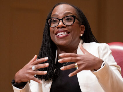 US Supreme Court Justice Ketanji Brown Jackson speaks to the 2025 Supreme Court Fellows Pr