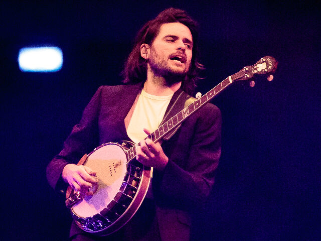 WinstonMarshall MILAN, ITALY - APRIL 29: Winston Marshall of Mumford & Sons performs on stage at Medio