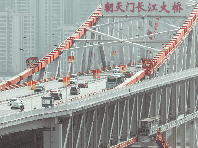 red and white bridge during daytime