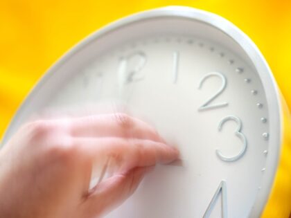 ILLUSTRATION - 21 March 2025, Bremen: ILLUSTRATION - A clock is changed. Central European