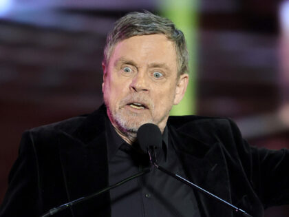 LAS VEGAS, NEVADA - APRIL 03: Mark Hamill, recipient of the Cinema Icon Award, jokes aroun