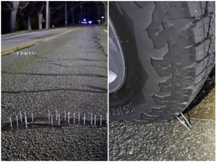 nails on roadways