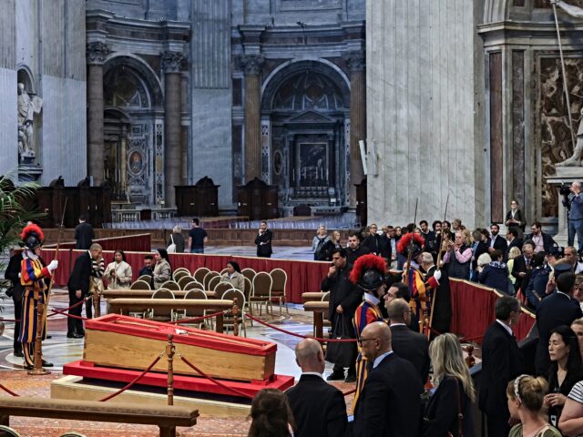 papal farewell VATICAN CITY, VATICAN - APRIL 23: (EDITOR'S NOTE: Image depicts death) The body of Pope Fr