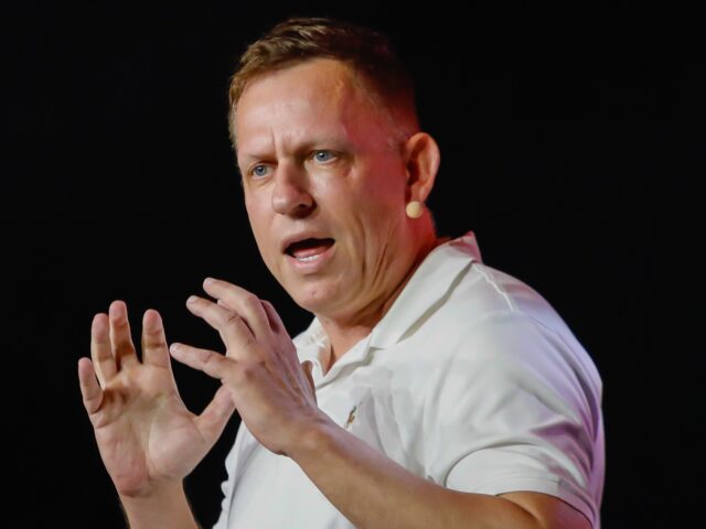 Peter Thiel, president and founder of Clarium Capital Management LLC, speaks during the Bi