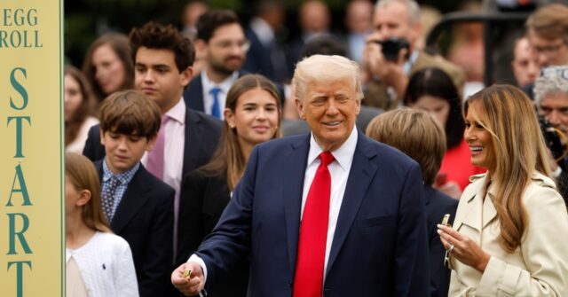Trump at Easter Egg Roll: 'We're Going to Honor Jesus Christ Very Powerfully Throughout Our Lives'