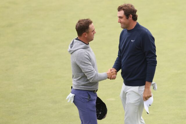 Americans Justin Thomas, left, and Scottie Scheffler, right, will be paired together for t
