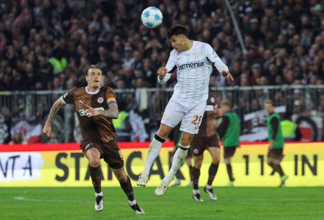 Bayer Leverkusen were held to a 1-1 draw at St Pauli on Sunday