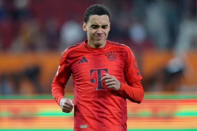 Bayern Munich midfielder Jamal Musiala tore his hamstring and will miss Tuesday's match wi