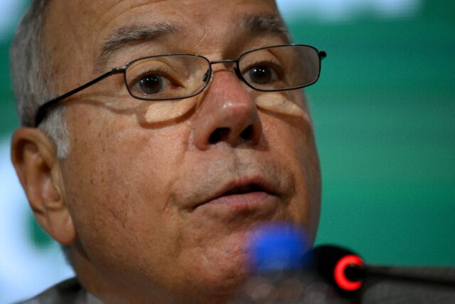 Brazil's Foreign Minister Mauro Vieira speaks on the second day of the BRICS foreign minis