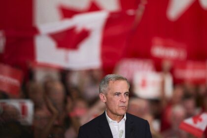 Canadian Prime Minister and Liberal Party chief Mark Carney leads in polls ahead of the Ap