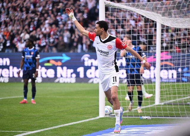 Eintracht Frankfurt forward Hugo Ekitike scored a goal and laid on an assist on Sunday.