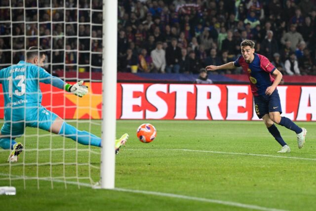 Gavi put Barcelona ahead after seven minutes against Betis