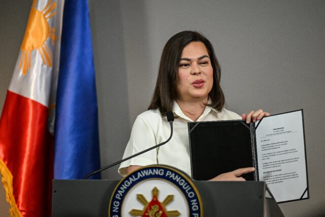 Impeached Philippine Vice President Sara Duterte had travelled to The Hague after her fath