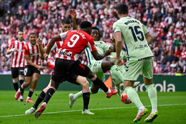Inaki Williams earned Bilbao three points with a crafty goal