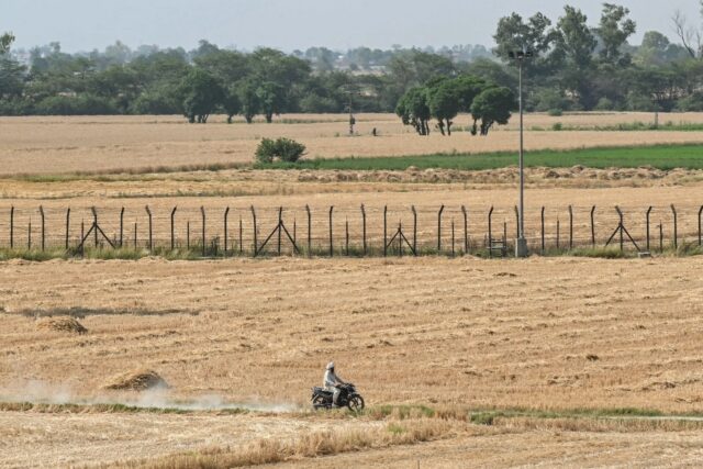 The India-Pakistan border near Daoke village in Punjab -- where villagers are worried abou
