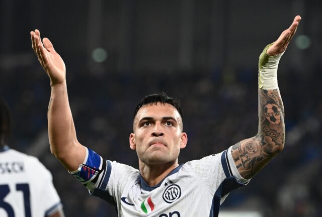 Inter Milan's Argentine forward Lautaro Martinez