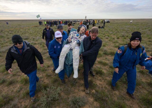 It was the fourth spaceflight for US astronaut Don Pettit, who has logged more than 18 mon