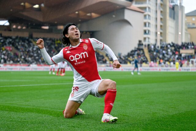 Japan international Takumi Minamino scored the opening goal of Monaco's win over Marseille
