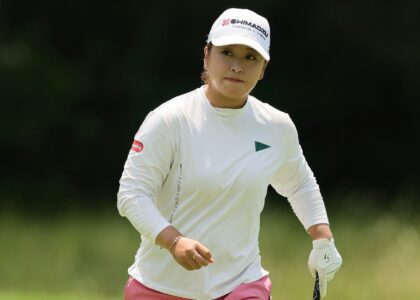 Japan's Mao Saigo fired a 69 to grab a share of the lead after the third round of the LPGA