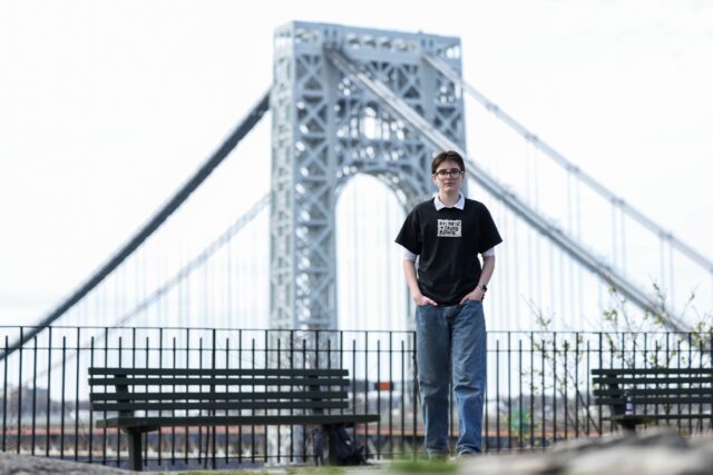 Lorelei Crean, who is trans, has often protested against Donald Trump in the first 100-day