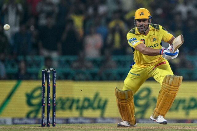 MS Dhoni made a rapid 26 to help Chennai Super Kings to a five wicket win over Lucknow Sup