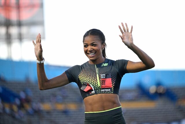 Olympic 200m champion Gabby Thomas was one of four athletes to win $100,000 jackpots at th