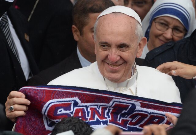 Pope Francis was a lifelong fan of Buenos Aires club San Lorenzo