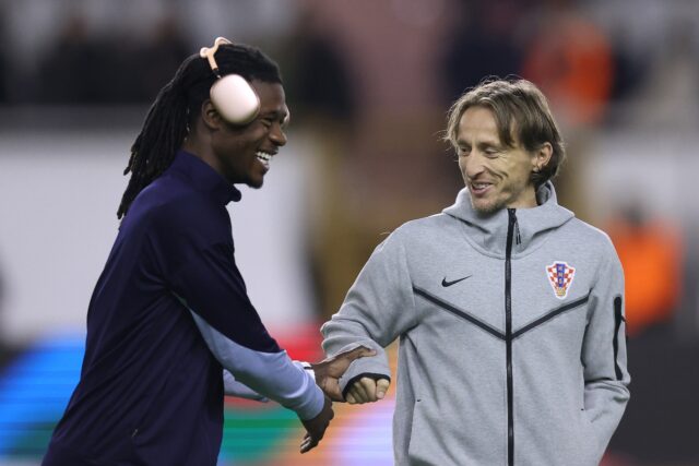 Real Madrid and Croatia midfielder Luka Modric (right) has bought a stake in Championship