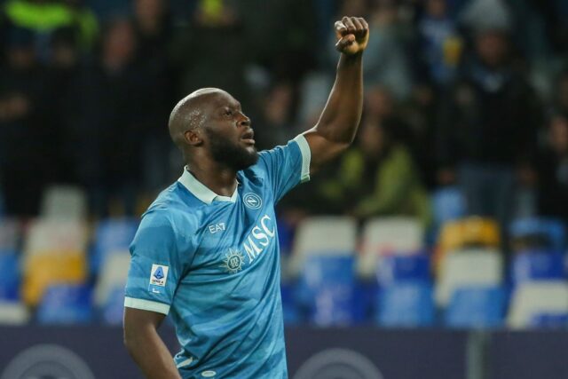 Romelu Lukaku has scored 12 times in Serie A for Napoli this season.