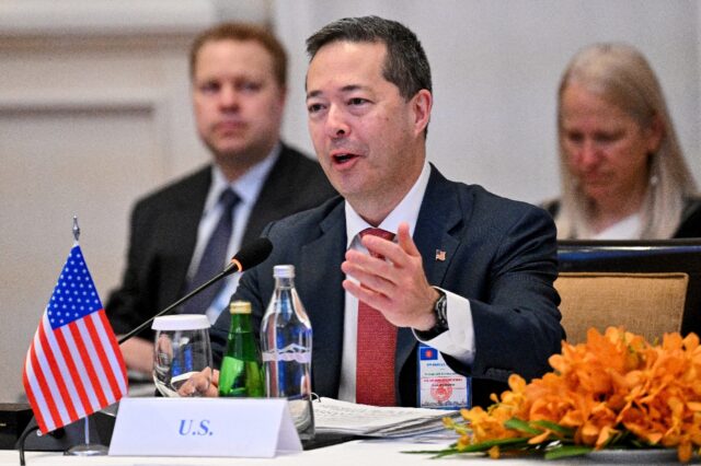 Sean O'Neill is representing Washington at the 37th ASEAN-US Dialogue, being held in Siem