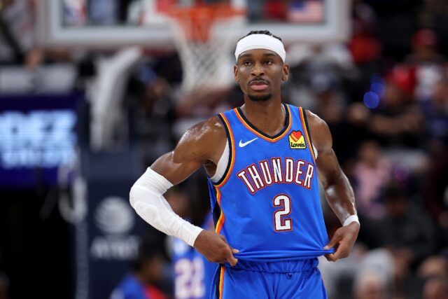 Shai Gilgeous-Alexander of the Oklahoma City Thunder is among three finalists for the 2025