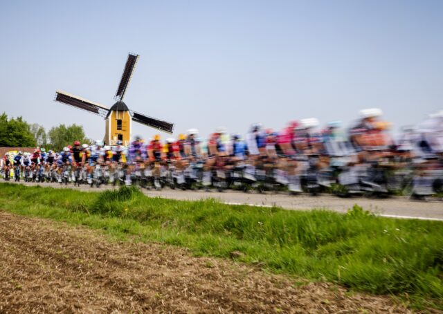 Sint-Hubertusmolen windmill on the Amstel Gold Race near Beek