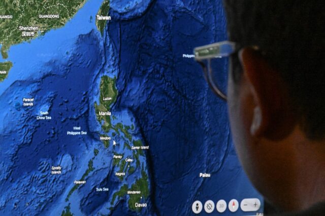 The name South China Sea remains visible to the north and west of the area newly identifie