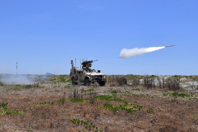US marines fire MADIS counter drone system during the annual US-Philippines joint military