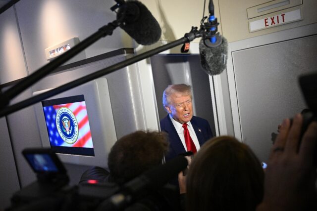 US President Donald Trump, speaking to reporters on Air Force One, said he is optimistic o