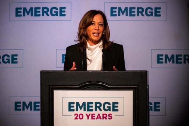 Former US vice president Kamala Harris has largely stayed out of the limelight since leavi