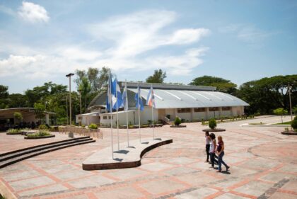 A view in 2012 of the Chalatenango Tech Institute in El Salvador, built with funding by th