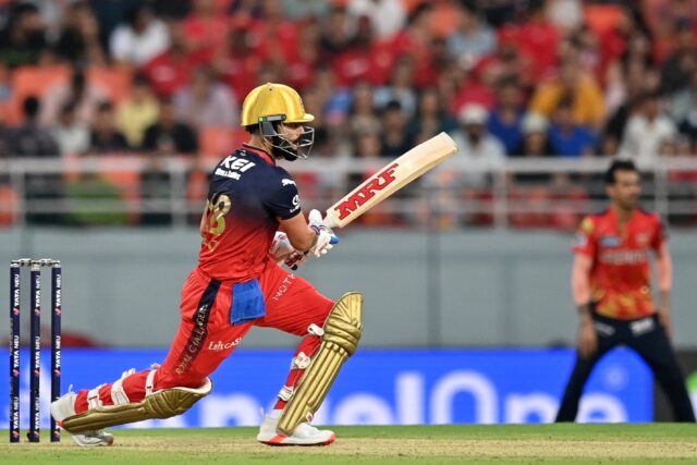 Virat Kohli struck his fourth half century of this season's IPL as his Royal Challengers B